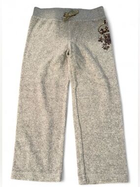 Juicy Couture Grey Terry Cloth Sweat Pants Girls Size 4